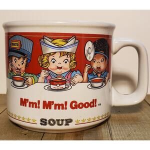 VTG Campbell's Soup Mug Cup Bowl 1997 Kids Collectible Red White Vintage 14 oz